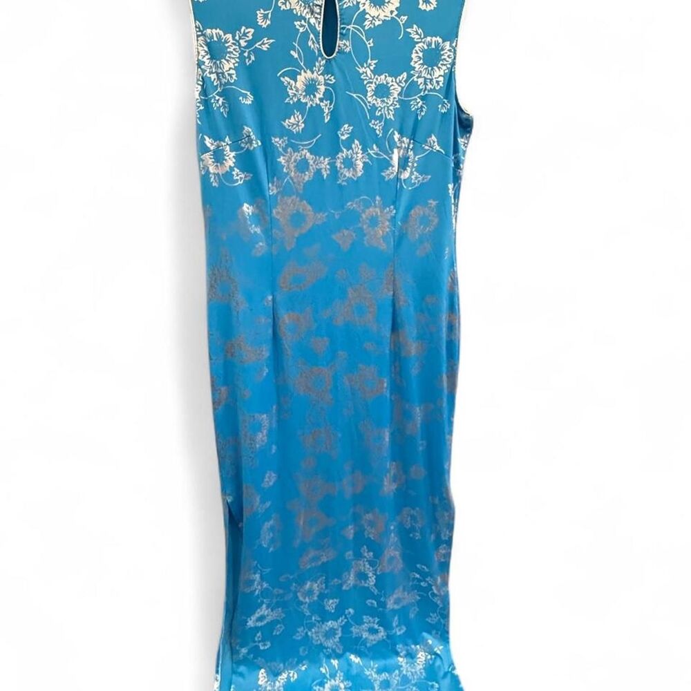 L - Vintage Authentic Chinese Light Blue Qipao